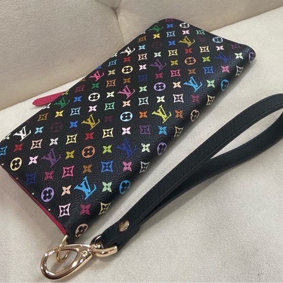 Authentic Louis Vuitton Murakami Multicolor Insolite Clutch Wallet - Picture 11 of 12